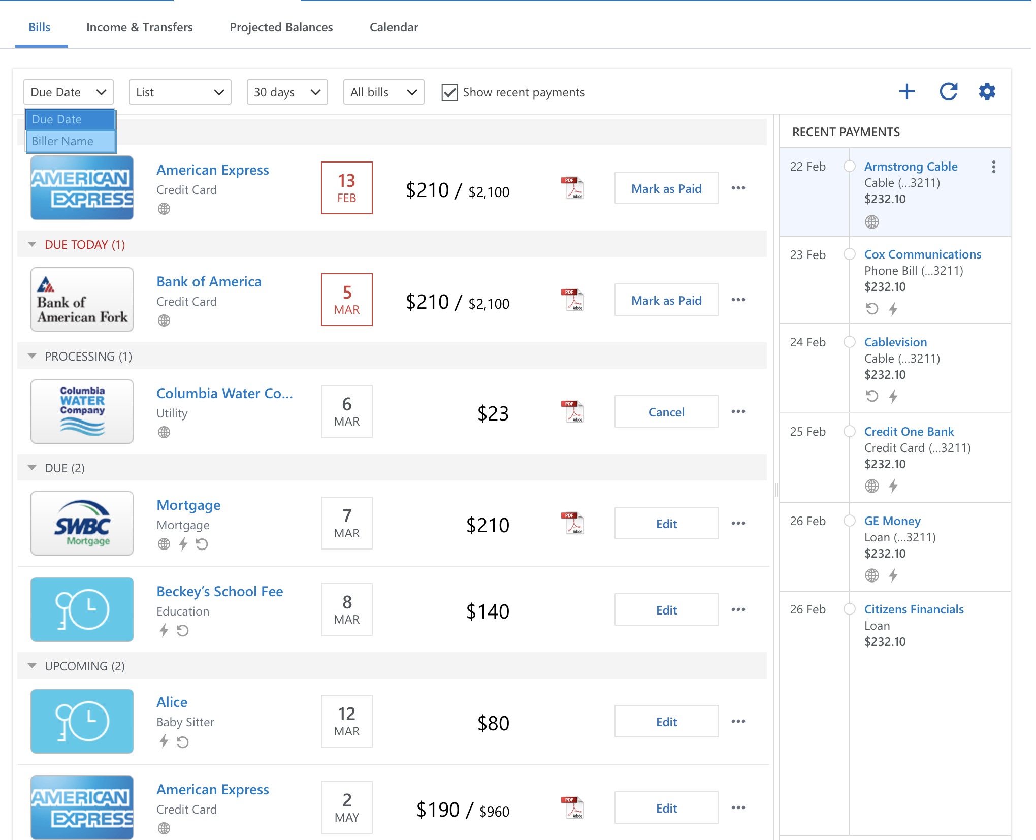 quicken invoice for mac